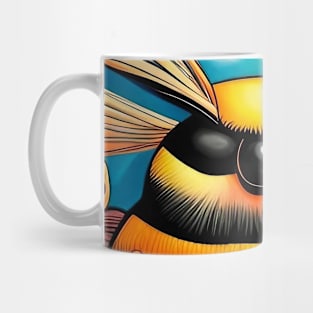 Buzz the Colorful and Psychedelic Bumblebee Mug